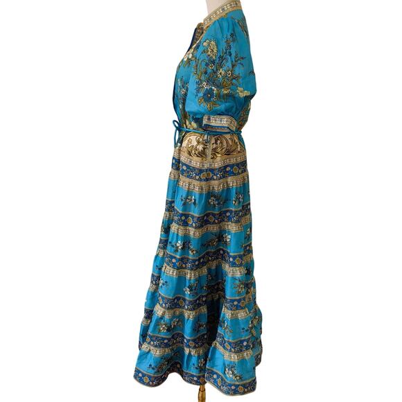 Alemais Cassie Tiered Midi Dress US 8 - Picture 9 of 11